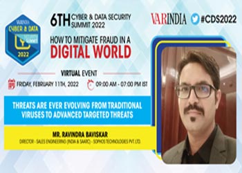 Mr.Ravindra Baviskar, Director - Sales Engineering (India & SAARC) - Sophos Technologies at 6th Cyber & Data Security Summit 2022