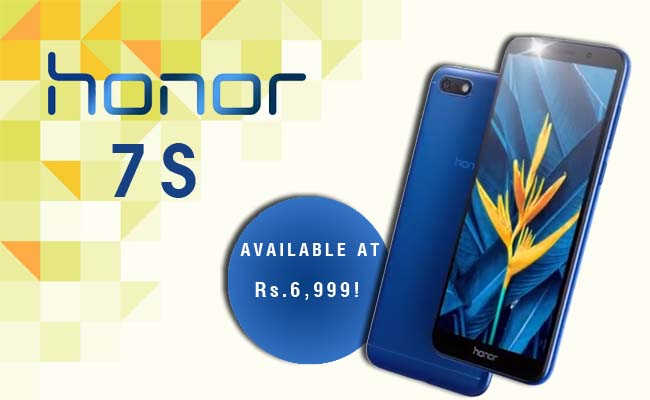 Honor launches New Smartphone 7S at INR 6999