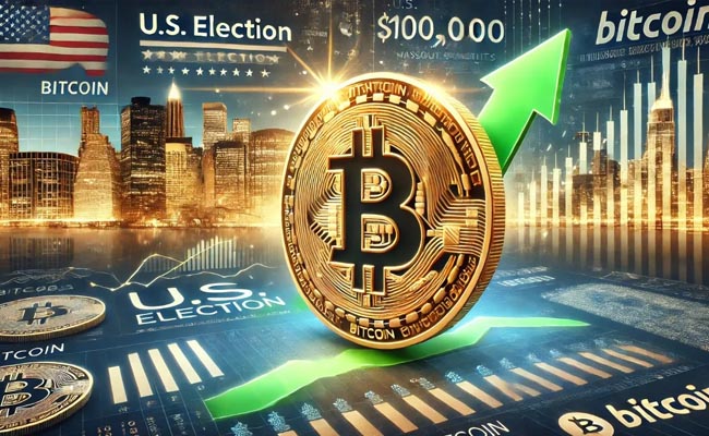 Bitcoin leaps to record high as traders lean towards Trump victor