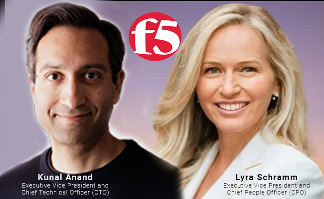 F5 appoints Lyra Schramm as CPO and Kunal Anand as CTO