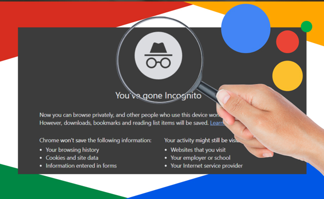 Google Chrome Incognito Mode warning updated