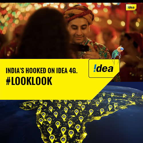 Idea Cellular unveils new ad #LookLook on 4G