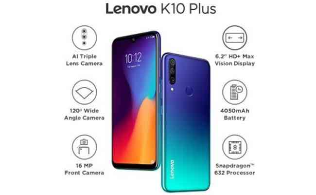 Lenovo introduces K10 Plus in India