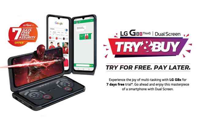 LG Electronics brings in the 'Try and Buy Offer' for its G8x ThinQ dual screen phone