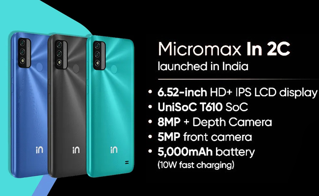 Micromax launches IN 2c smartphone in the budget smartphone category