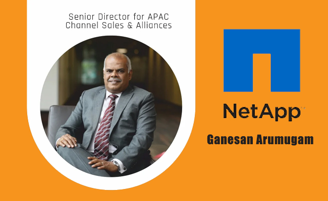 NetApp positions Ganesan Arumugam as Senior Director for APAC 