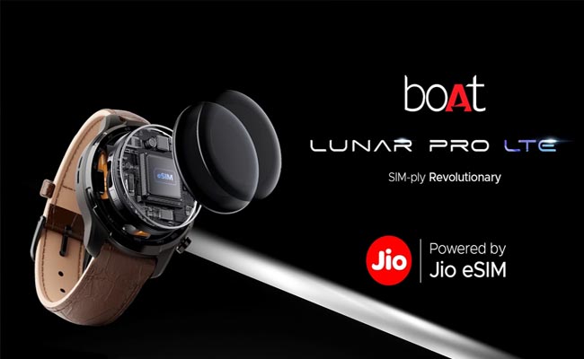 Reliance Jio and boAt to release the Lunar Pro LTE smartwatch with eSIM connectivity