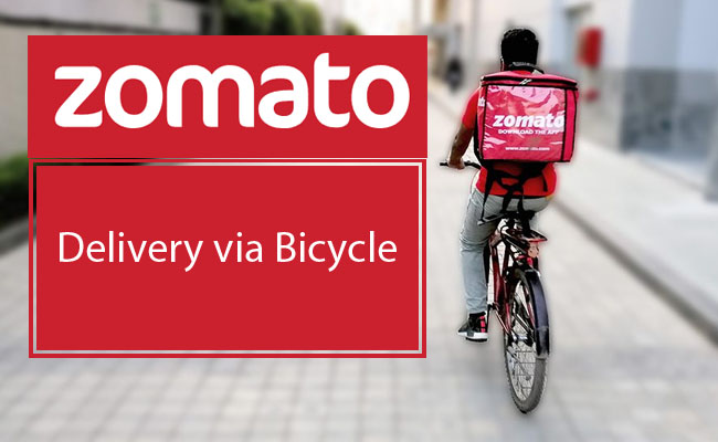 zomato bicycle delivery