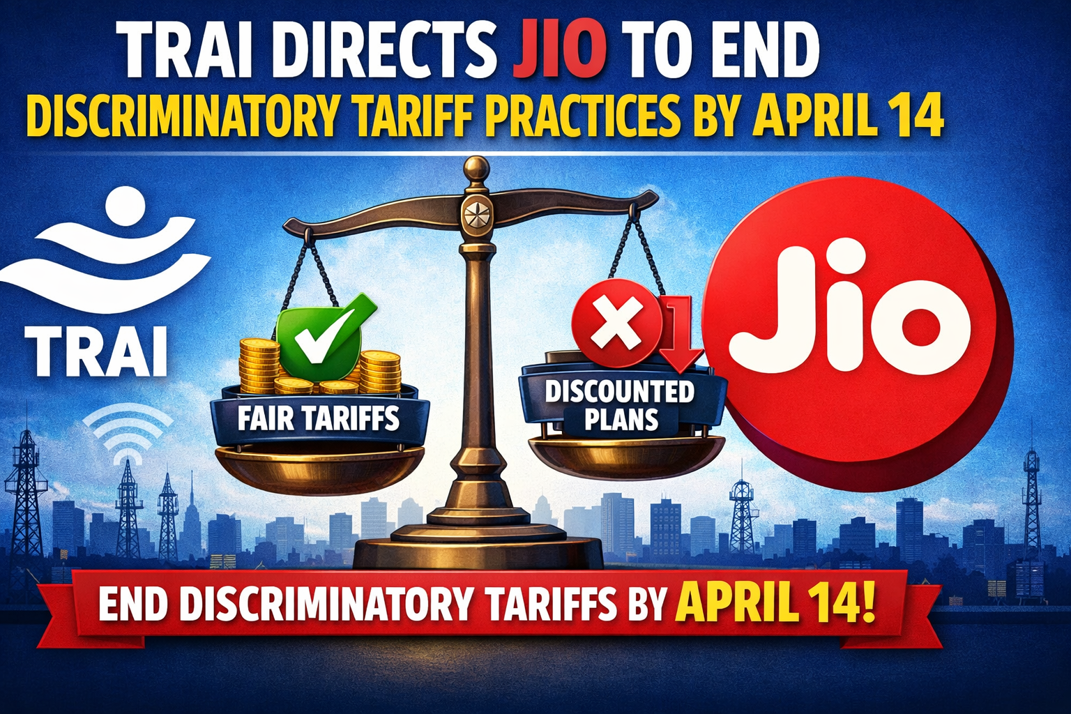 Trai directs Jio to end discriminatory tariff practices by April 14