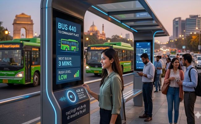 Delhi plans AI-enabled bus stops to offer real-time travel updates