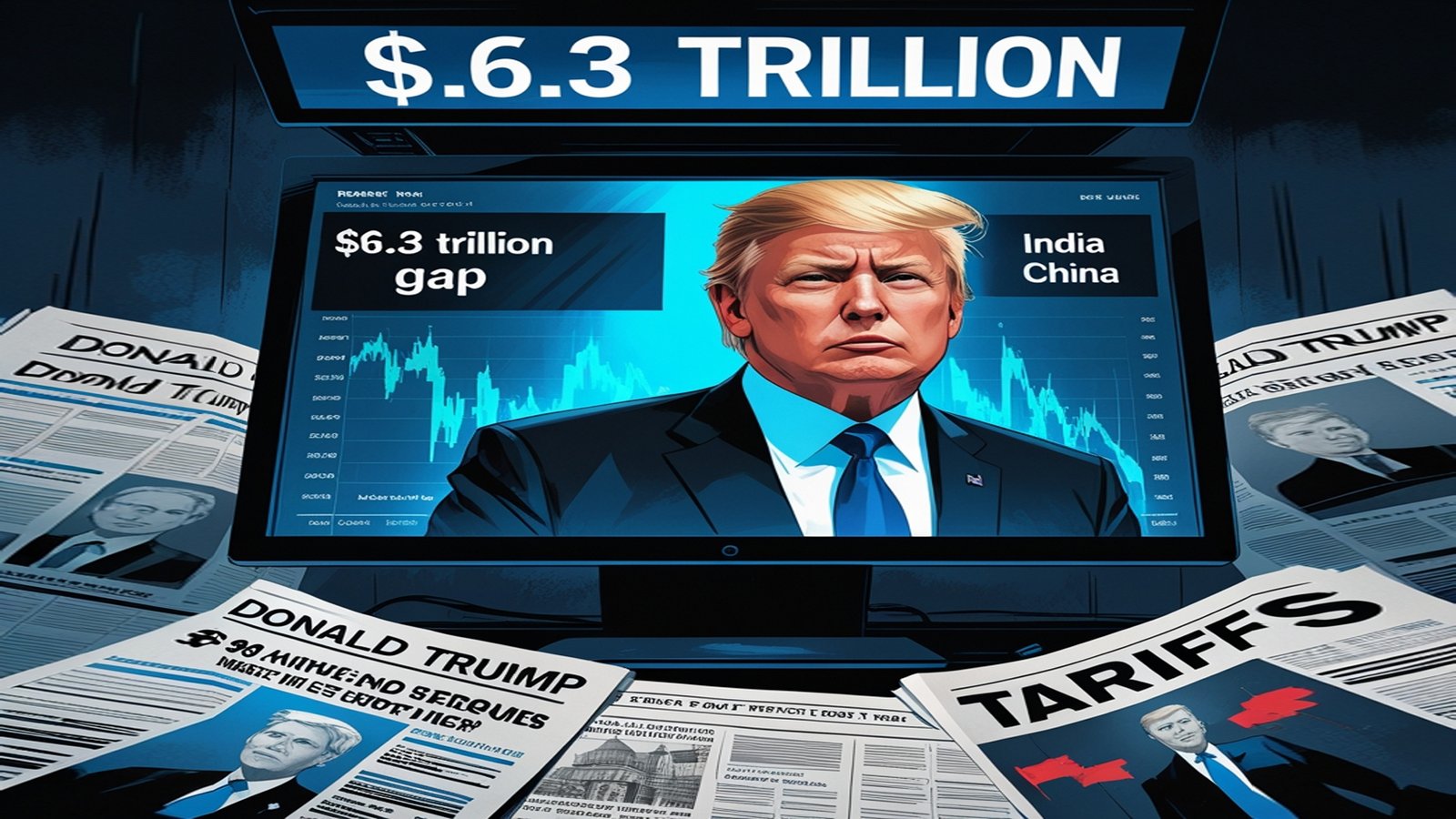 Trump tariffs threaten to deepen $6.3 trillion India-China stock market gap